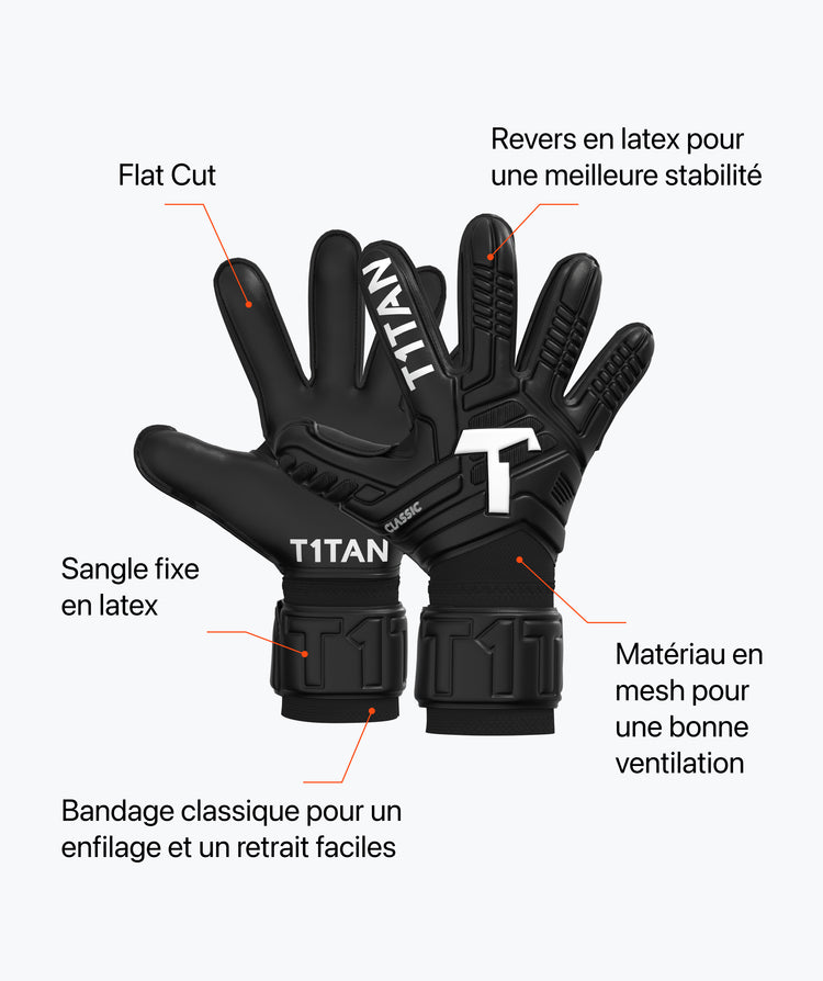 Gants de Gardien de But Football Enfant Rebel 2.0 Sky Blue Junior avec Barrettes T1TAN