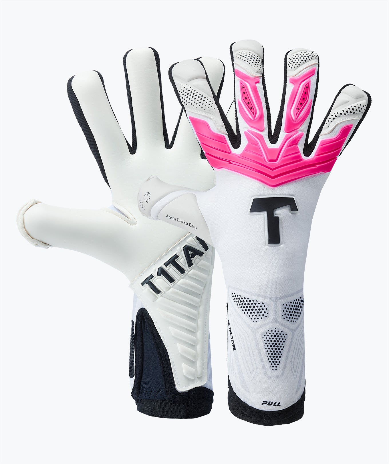 T1TAN Classic 1.0 White-Out - Gants de Gardien de But - avec Protection des Doigts - Gants de Football pour Gardiens de But - Taille 10